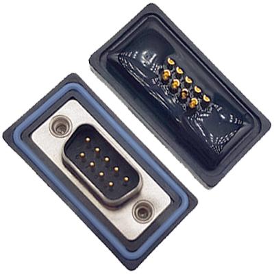 D-SUB-9P公頭焊線(xiàn)式防水車(chē)針6.0mm不穿孔卯釘 卯後殼