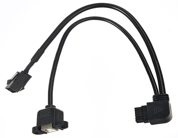 MX3.0注塑線可固定USB公對母數據線銅