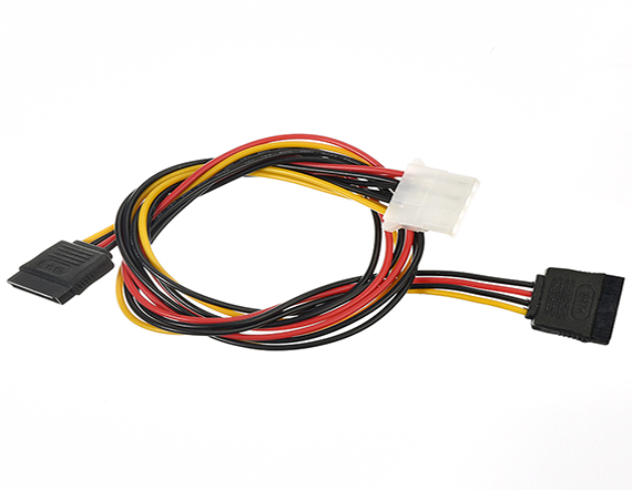 大四P公母對接線 電腦主機(jī)內(nèi)部連接線 SATA風(fēng)扇散熱器端子線